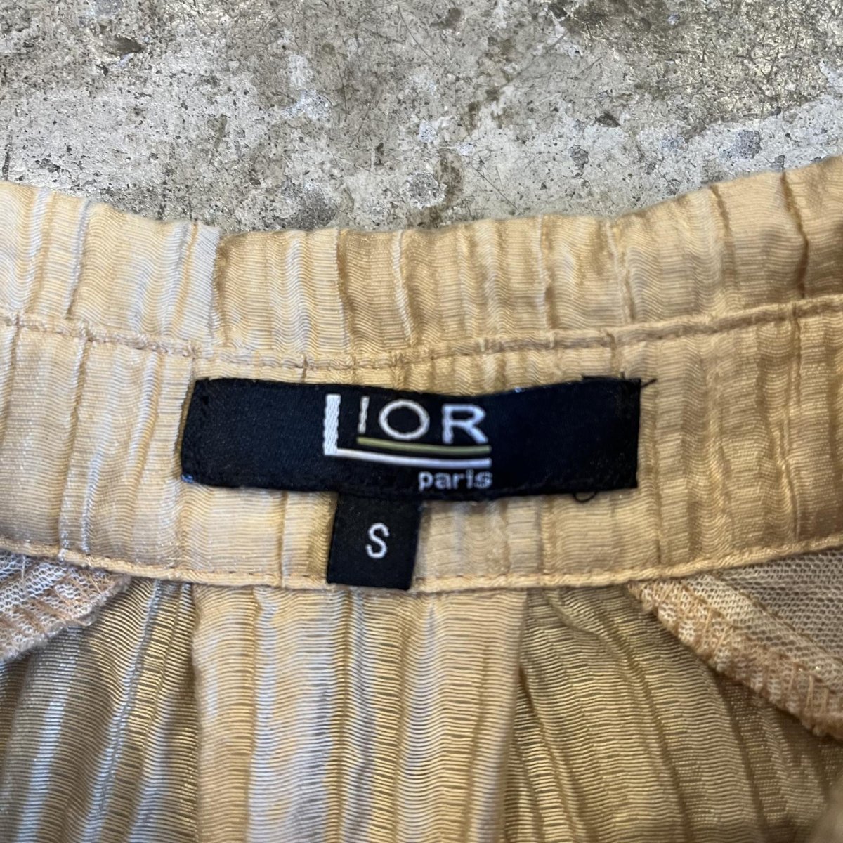 画像11: SLEEVE DESIGN EMBOSS PATTERN S/S SHIRT / Ladies M(S) (11)