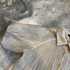 画像9: SLEEVE DESIGN EMBOSS PATTERN S/S SHIRT / Ladies M(S) (9)