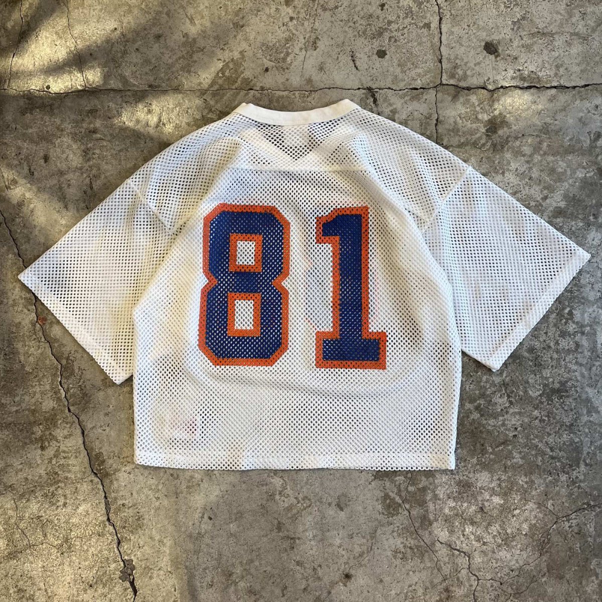 画像2: BOTH SIDES COLOR NUMBERING PRINTED MESH S/S TOPS / Ladies M(L)  (2)