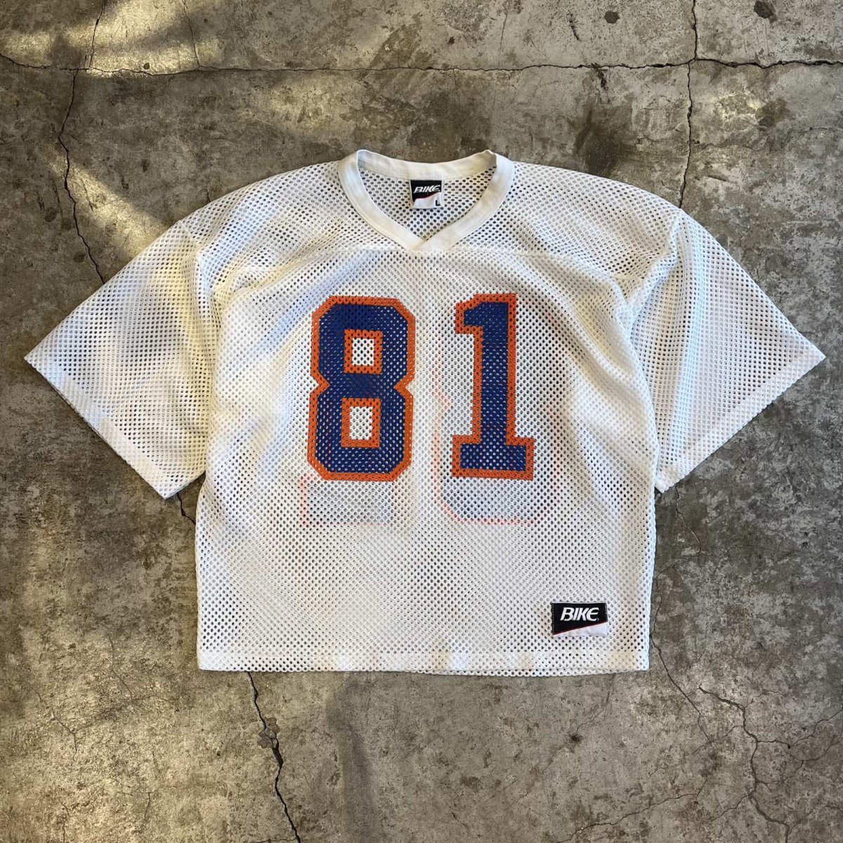 画像1: BOTH SIDES COLOR NUMBERING PRINTED MESH S/S TOPS / Ladies M(L)  (1)