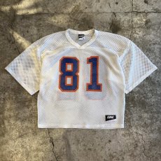 画像1: BOTH SIDES COLOR NUMBERING PRINTED MESH S/S TOPS / Ladies M(L)  (1)