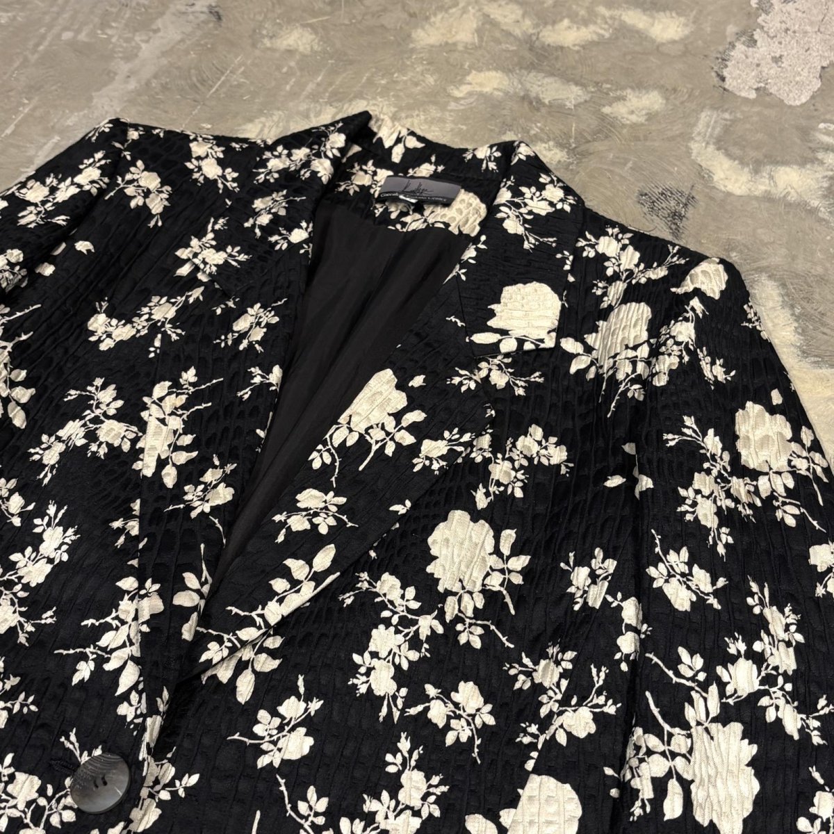 画像4: ALL OVER FLORAL GRAPHIC PATTERN TAILORED JACKET / Mens M (4)