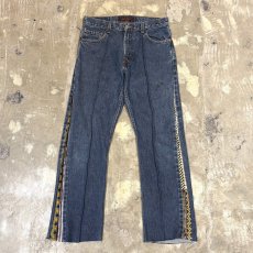 画像1: 【Wiz&Witch】"UNITED" SIDE TIE LINE DENIM PANTS / W31 (1)
