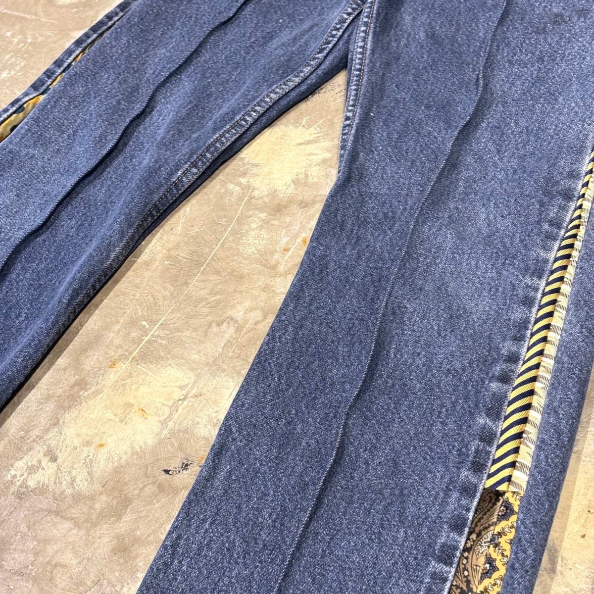 画像6: 【Wiz&Witch】"UNITED" SIDE TIE LINE DENIM PANTS / W31 (6)