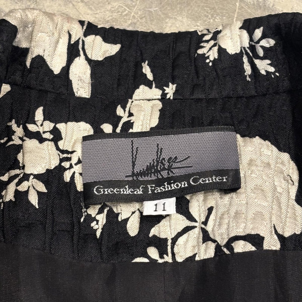 画像10: ALL OVER FLORAL GRAPHIC PATTERN TAILORED JACKET / Mens M (10)