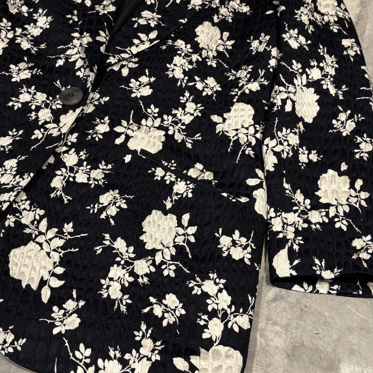 画像6: ALL OVER FLORAL GRAPHIC PATTERN TAILORED JACKET / Mens M (6)