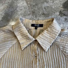 画像8: SLEEVE DESIGN EMBOSS PATTERN S/S SHIRT / Ladies M(S) (8)