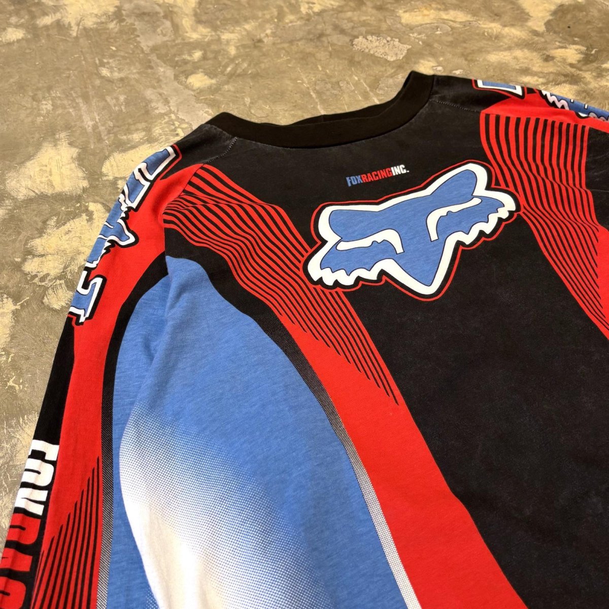 画像3: 90's~ "FOX" COLOR SWITCHED RACING L/S TEE / Mens XL (3)
