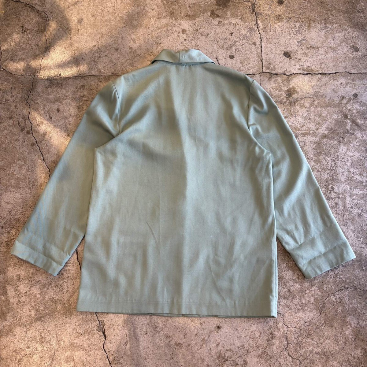 画像2: LIGHT GREEN COLOR DESIGN TAILORED JACKET / Ladies L /MADE IN USA (2)