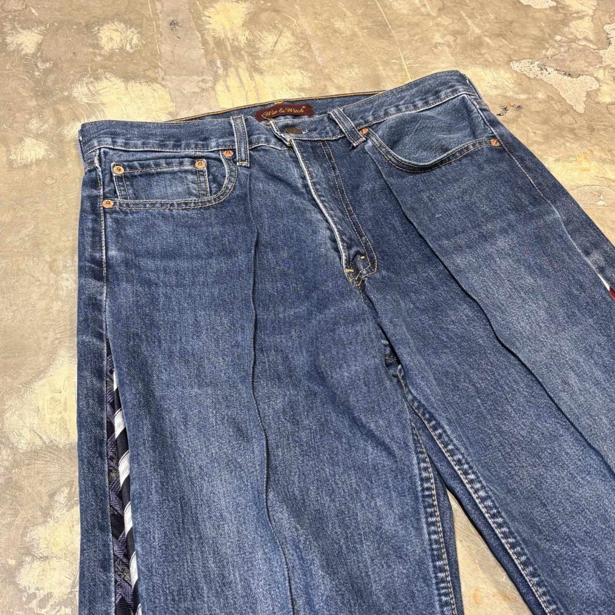 画像3: 【Wiz&Witch】"UNITED" SIDE TIE LINE DENIM PANTS / W31 (3)