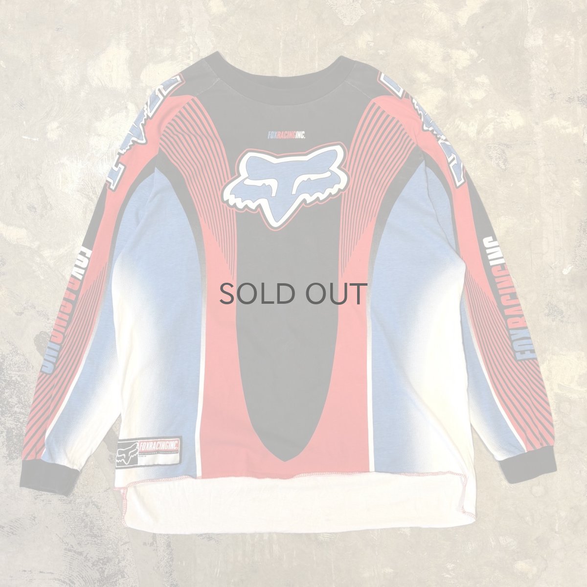 画像1: 90's~ "FOX" COLOR SWITCHED RACING L/S TEE / Mens XL (1)