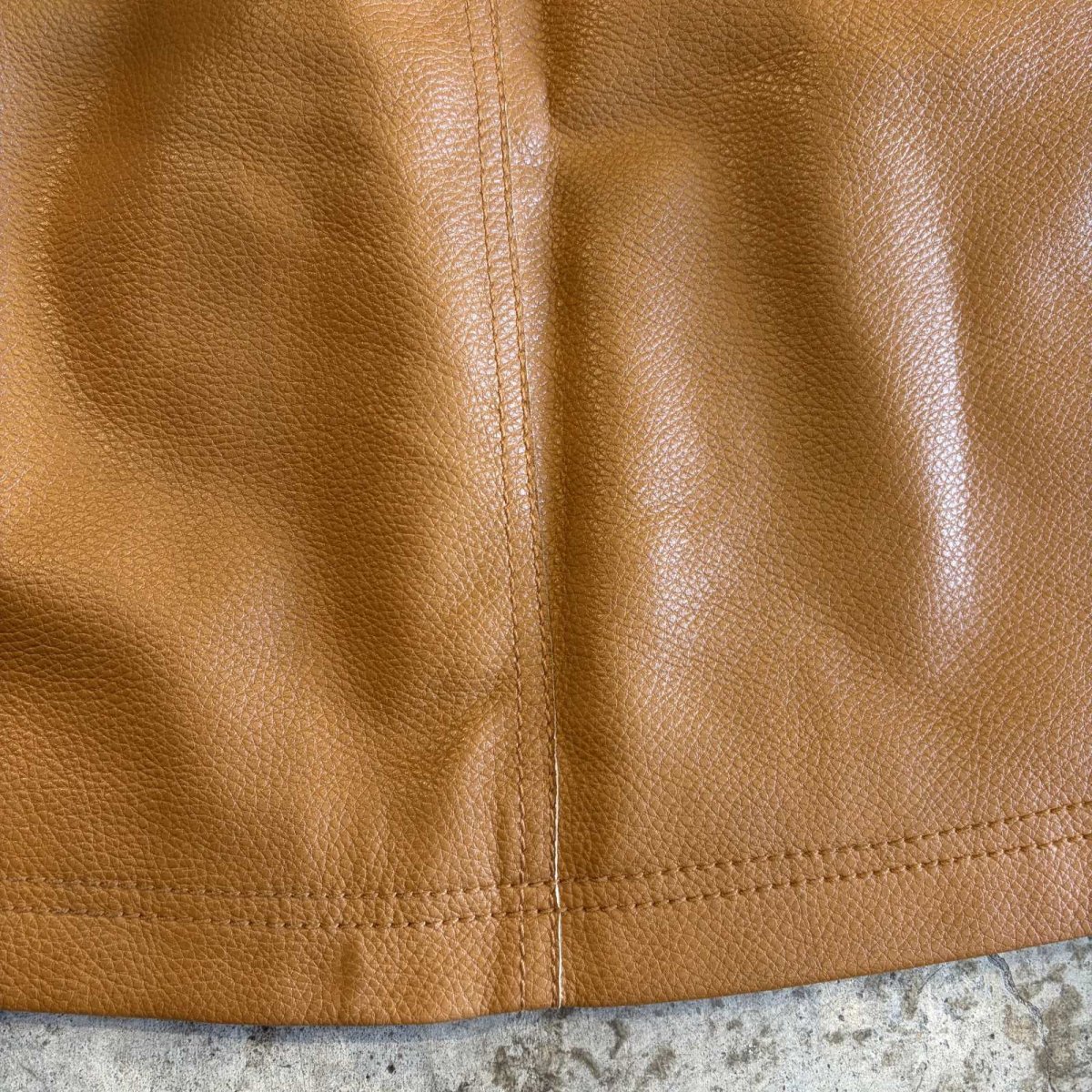 画像12: 【FREE PEOPLE】FAUX LEATHER FRONT ZIP DESIGN SKIRT / W30 (12)