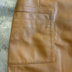 画像4: 【FREE PEOPLE】FAUX LEATHER FRONT ZIP DESIGN SKIRT / W30 (4)