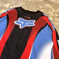 画像4: 90's~ "FOX" COLOR SWITCHED RACING L/S TEE / Mens XL (4)