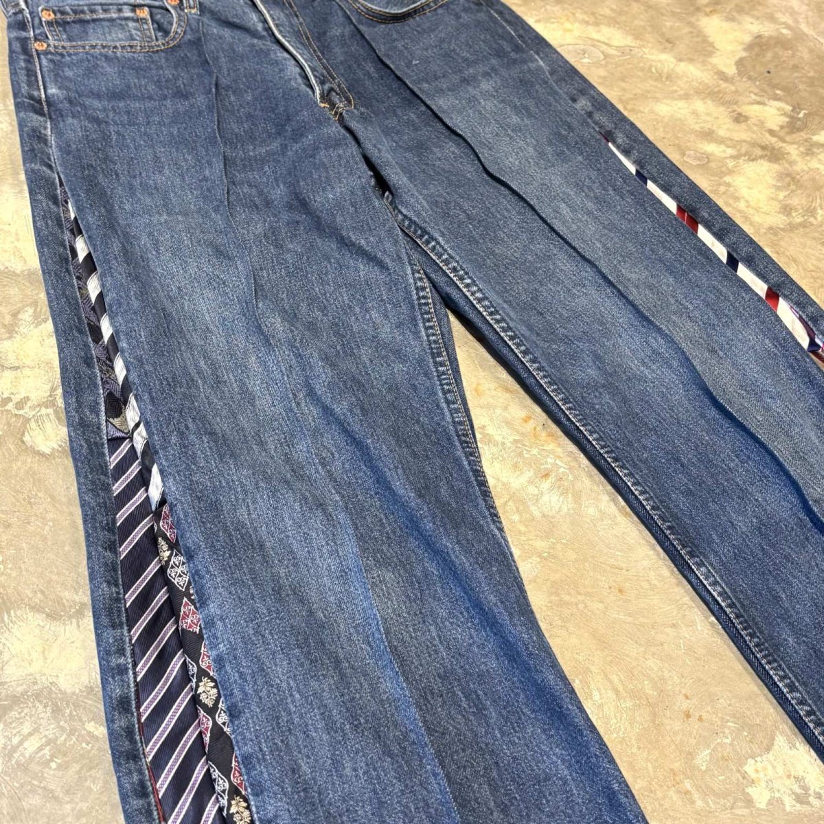 画像5: 【Wiz&Witch】"UNITED" SIDE TIE LINE DENIM PANTS / W31 (5)