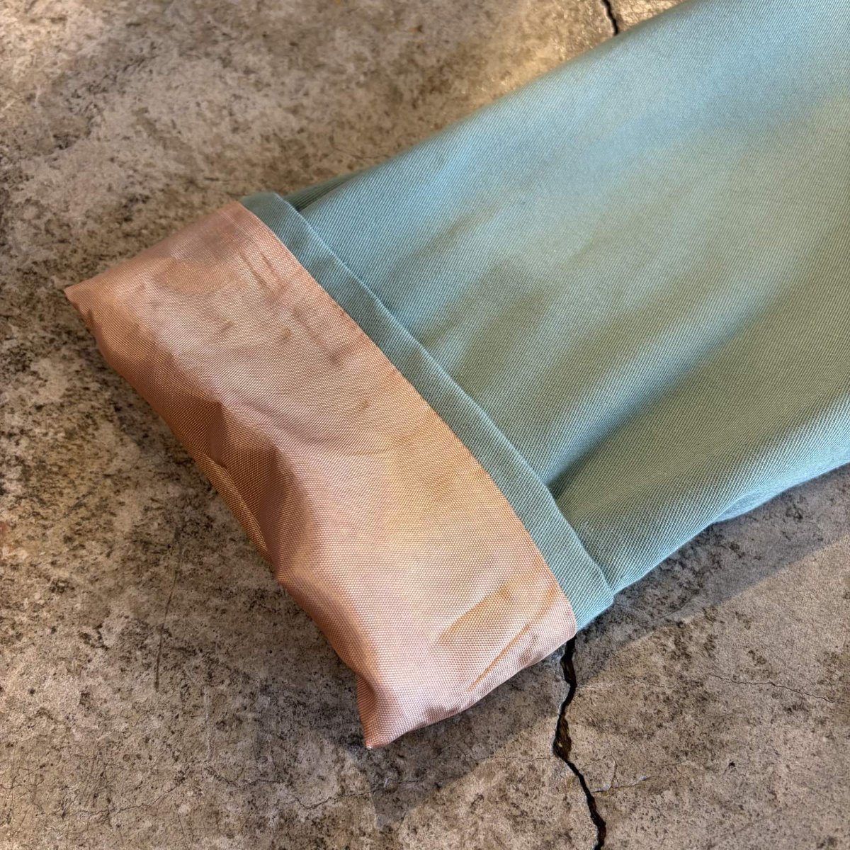 画像6: LIGHT GREEN COLOR DESIGN TAILORED JACKET / Ladies L /MADE IN USA (6)