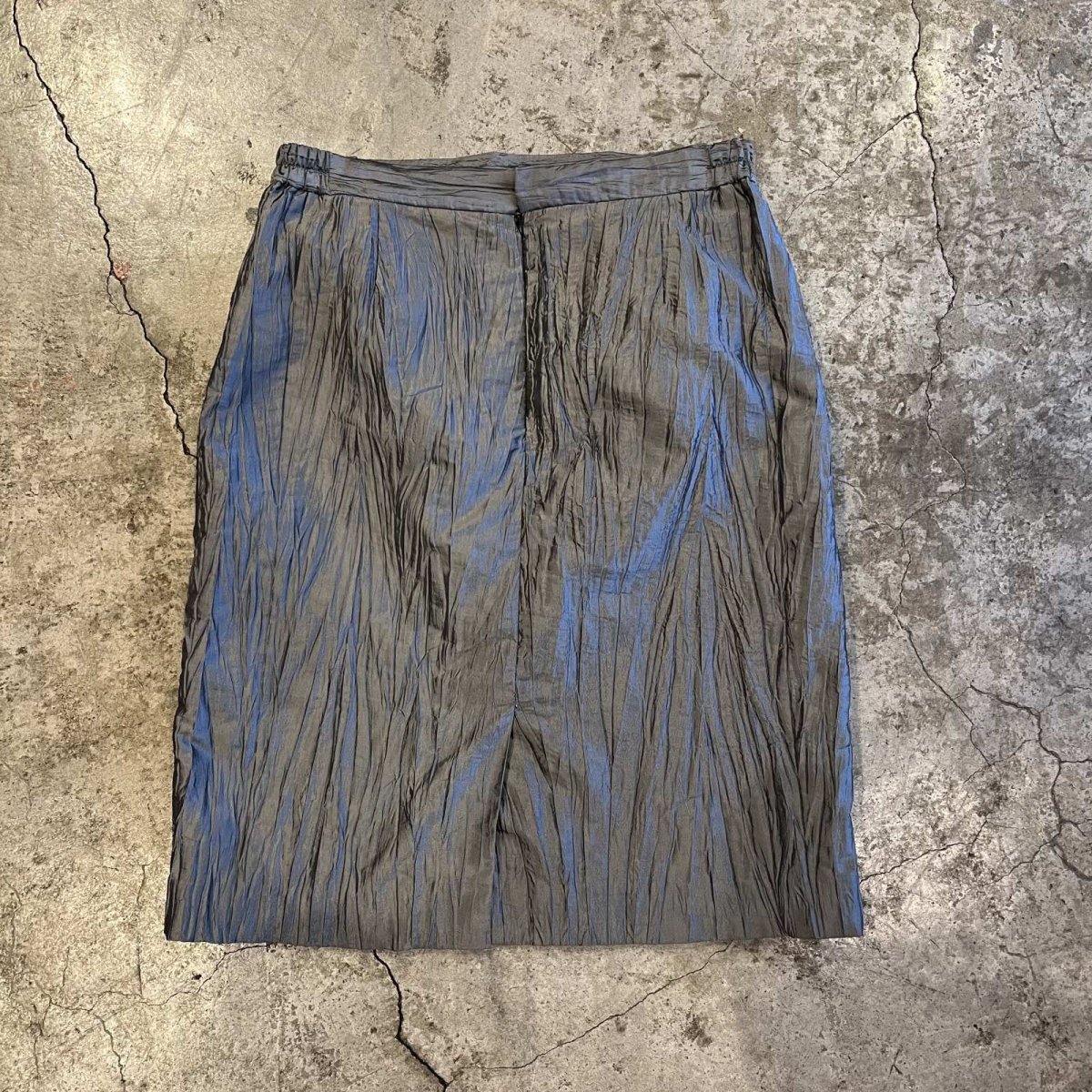 画像2: RASTA COLOR ALL OVER GATHER DESIGN TIGHT SKIRT / W28~31 (2)