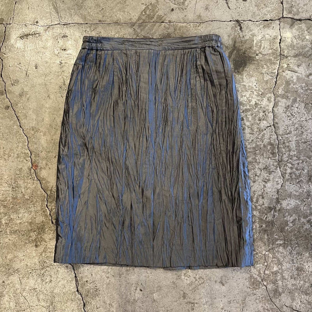 画像1: RASTA COLOR ALL OVER GATHER DESIGN TIGHT SKIRT / W28~31 (1)