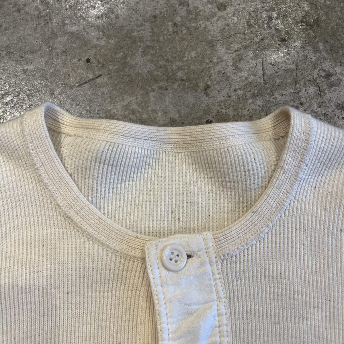 画像9: OLD EURO MILITARY IVORY COLOR L/S CARDIGAN / Ladies S(4) (9)