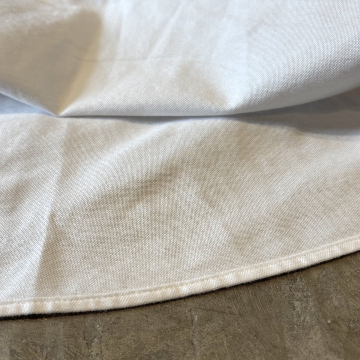 画像8: WHITE COLOR BUTTON DOWN COTTON L/S SHIRT / Mens XL (8)