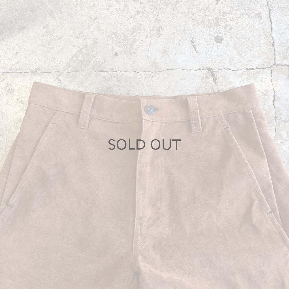 画像6: 【FREE PEOPLE】SUEDE LEATHER HALF DESIGN PANTS / W31(27) (6)