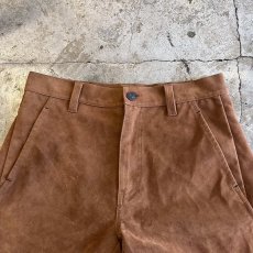 画像6: 【FREE PEOPLE】SUEDE LEATHER HALF DESIGN PANTS / W31(27) (6)