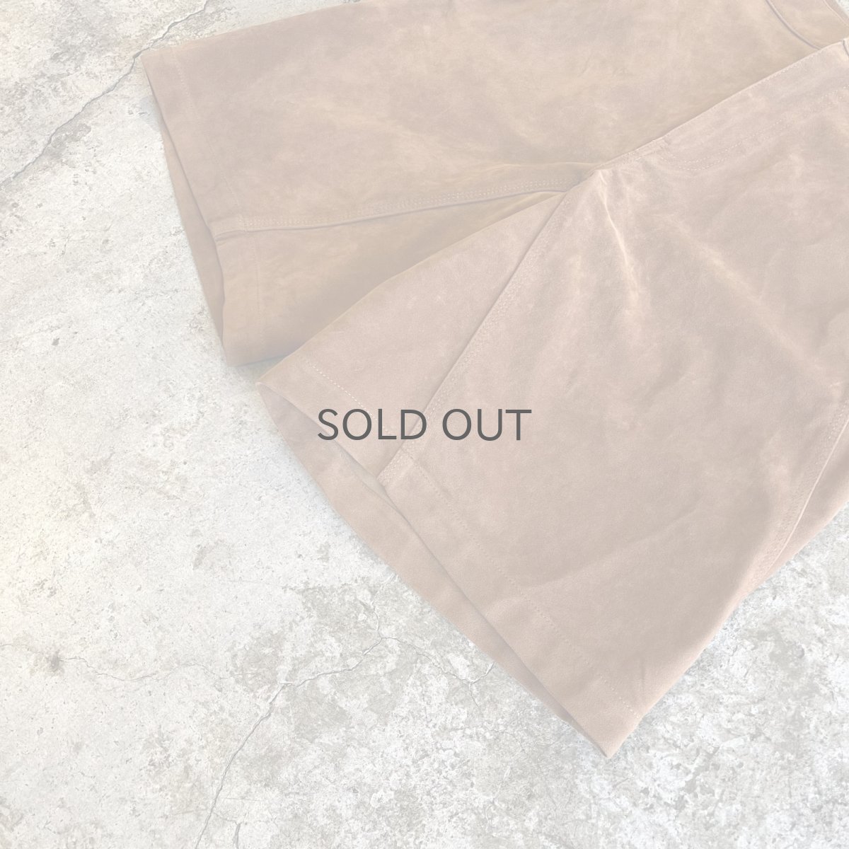 画像4: 【FREE PEOPLE】SUEDE LEATHER HALF DESIGN PANTS / W31(27) (4)