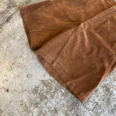 画像4: 【FREE PEOPLE】SUEDE LEATHER HALF DESIGN PANTS / W31(27) (4)