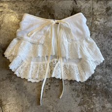 画像1: 【Wiz&Witch】"UNITED" VTG LACE MIX WRAP SKIRT / FREE (1)