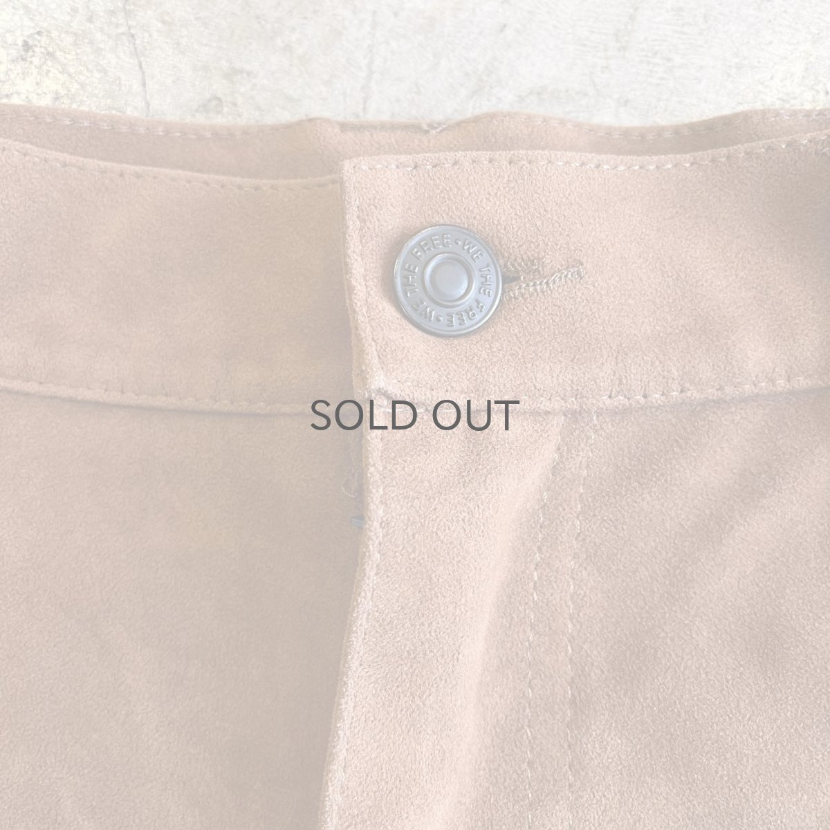 画像9: 【FREE PEOPLE】SUEDE LEATHER HALF DESIGN PANTS / W31(27) (9)