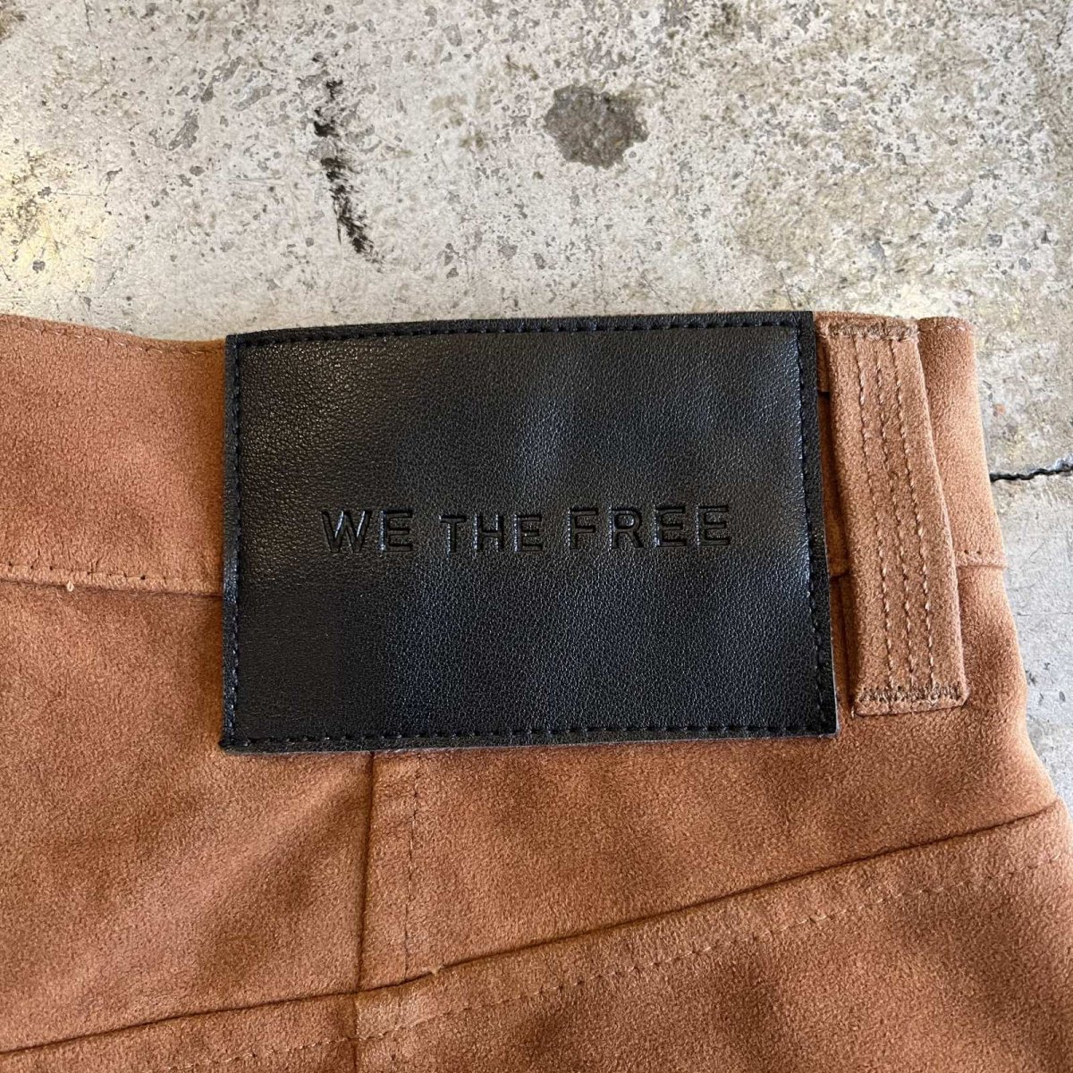 画像10: 【FREE PEOPLE】SUEDE LEATHER HALF DESIGN PANTS / W31(27) (10)