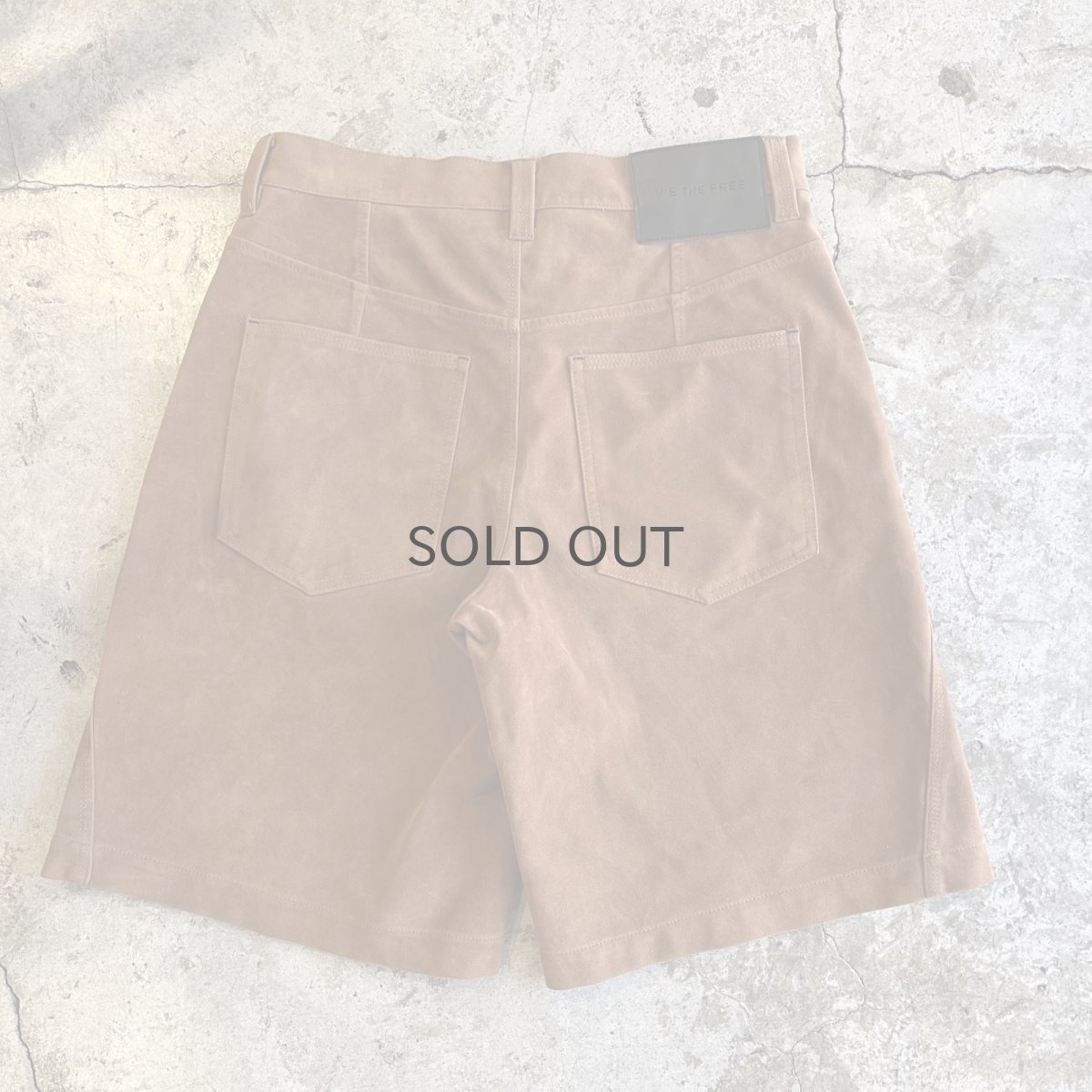 画像2: 【FREE PEOPLE】SUEDE LEATHER HALF DESIGN PANTS / W31(27) (2)