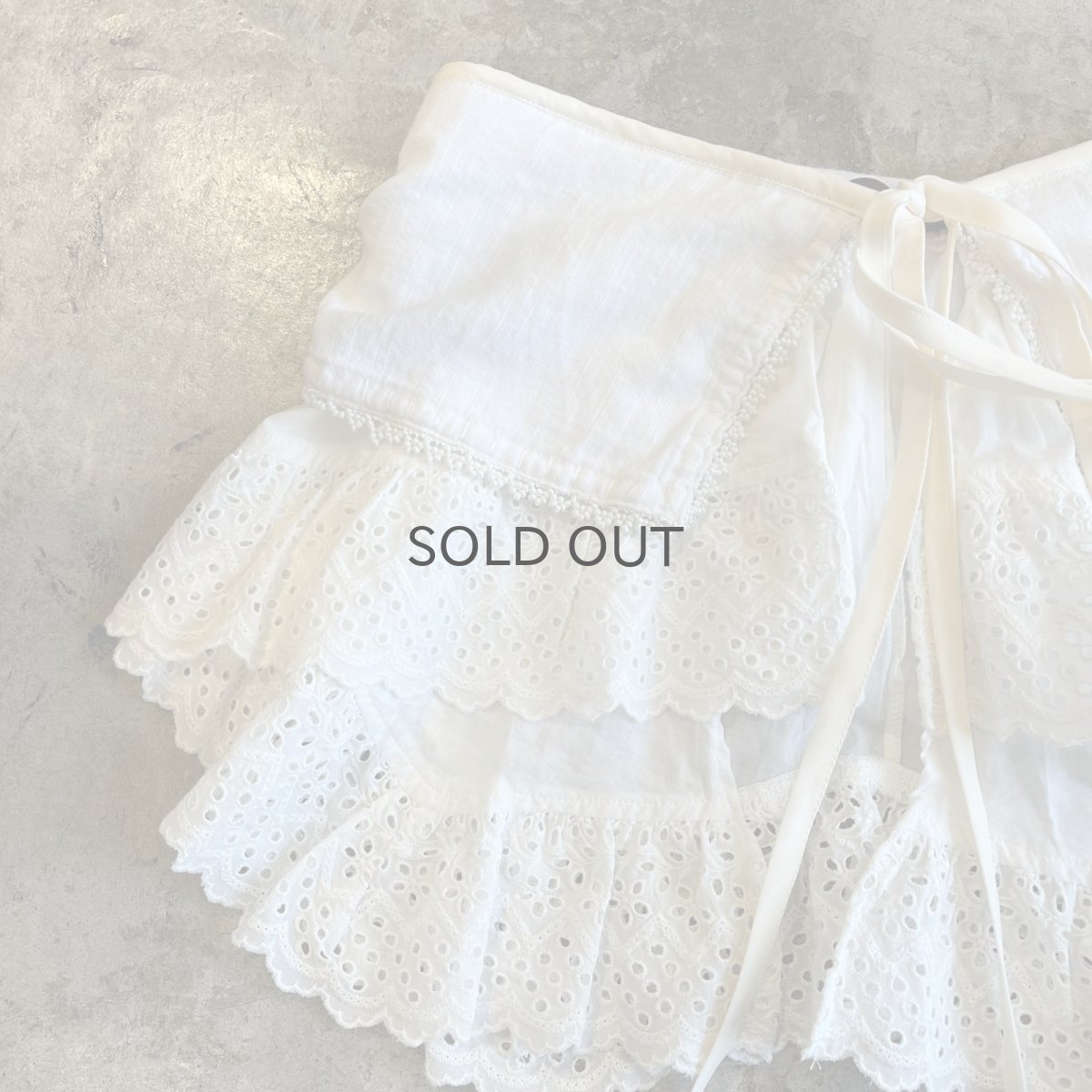 画像7: 【Wiz&Witch】"UNITED" VTG LACE MIX WRAP SKIRT / FREE (7)