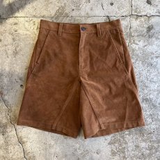 画像1: 【FREE PEOPLE】SUEDE LEATHER HALF DESIGN PANTS / W31(27) (1)