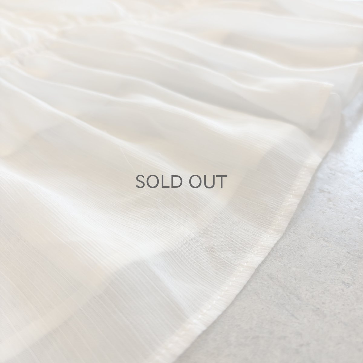 画像11: 2WAY DESIGN WHITE COLOR SHEER TOPS / Ladies M (11)