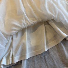 画像10: 2WAY DESIGN WHITE COLOR SHEER TOPS / Ladies M (10)