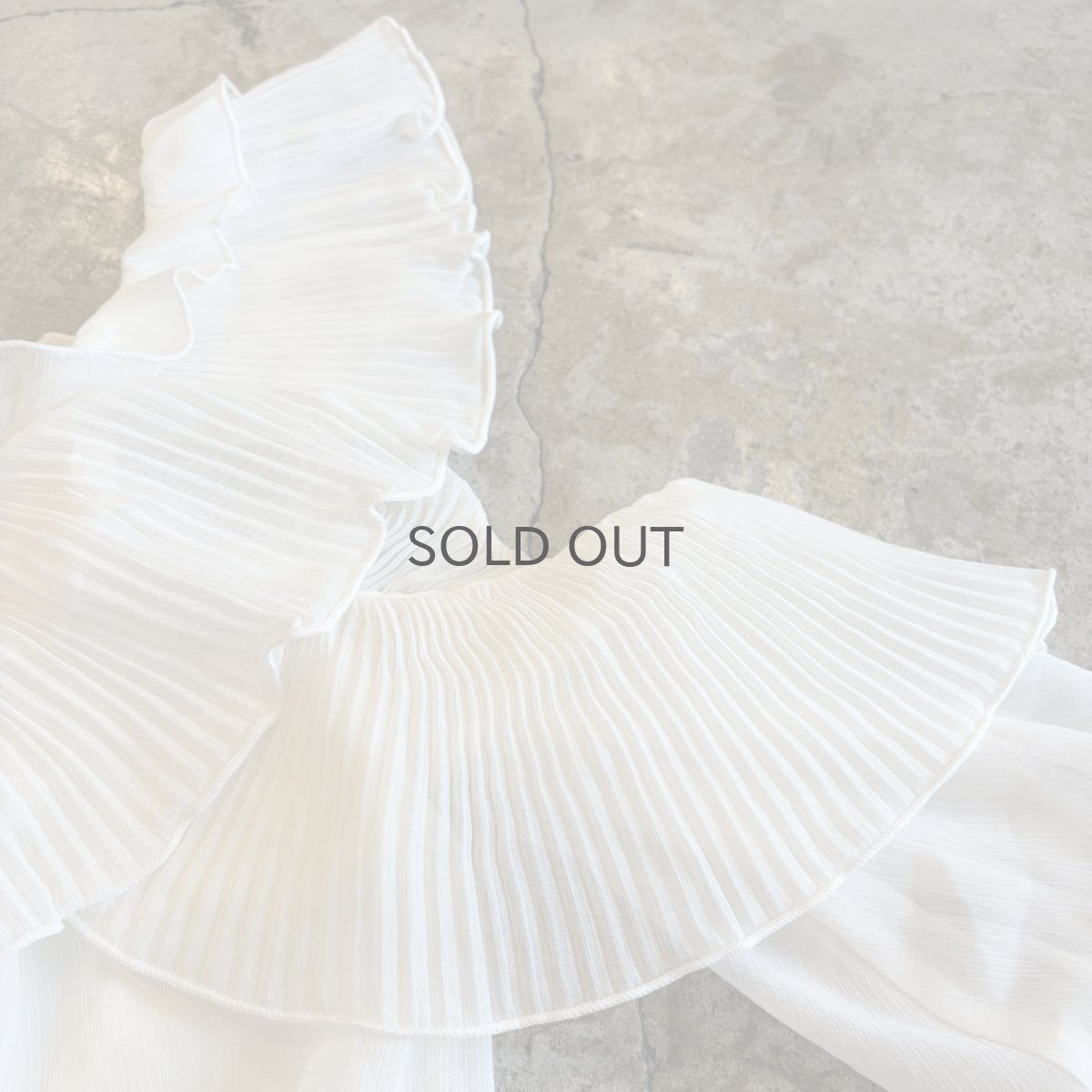 画像6: 2WAY DESIGN WHITE COLOR SHEER TOPS / Ladies M (6)