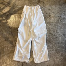 画像1: DRAW CORD DESIGN WHITE COLOR PANTS / FREE~W39 (1)