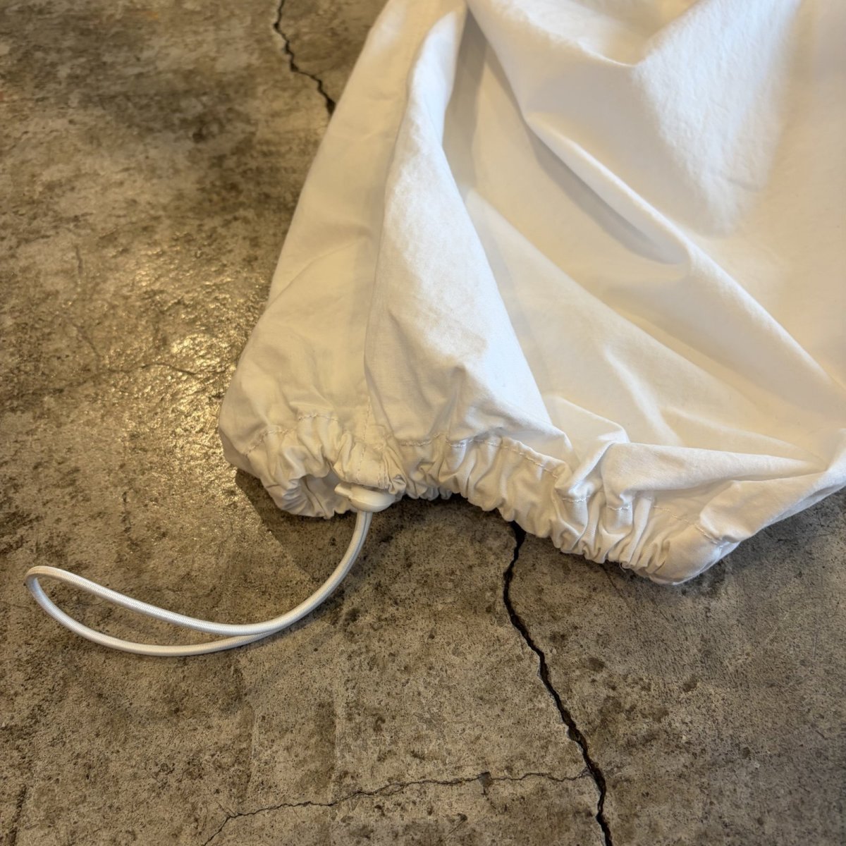 画像4: DRAW CORD DESIGN WHITE COLOR PANTS / FREE~W39 (4)