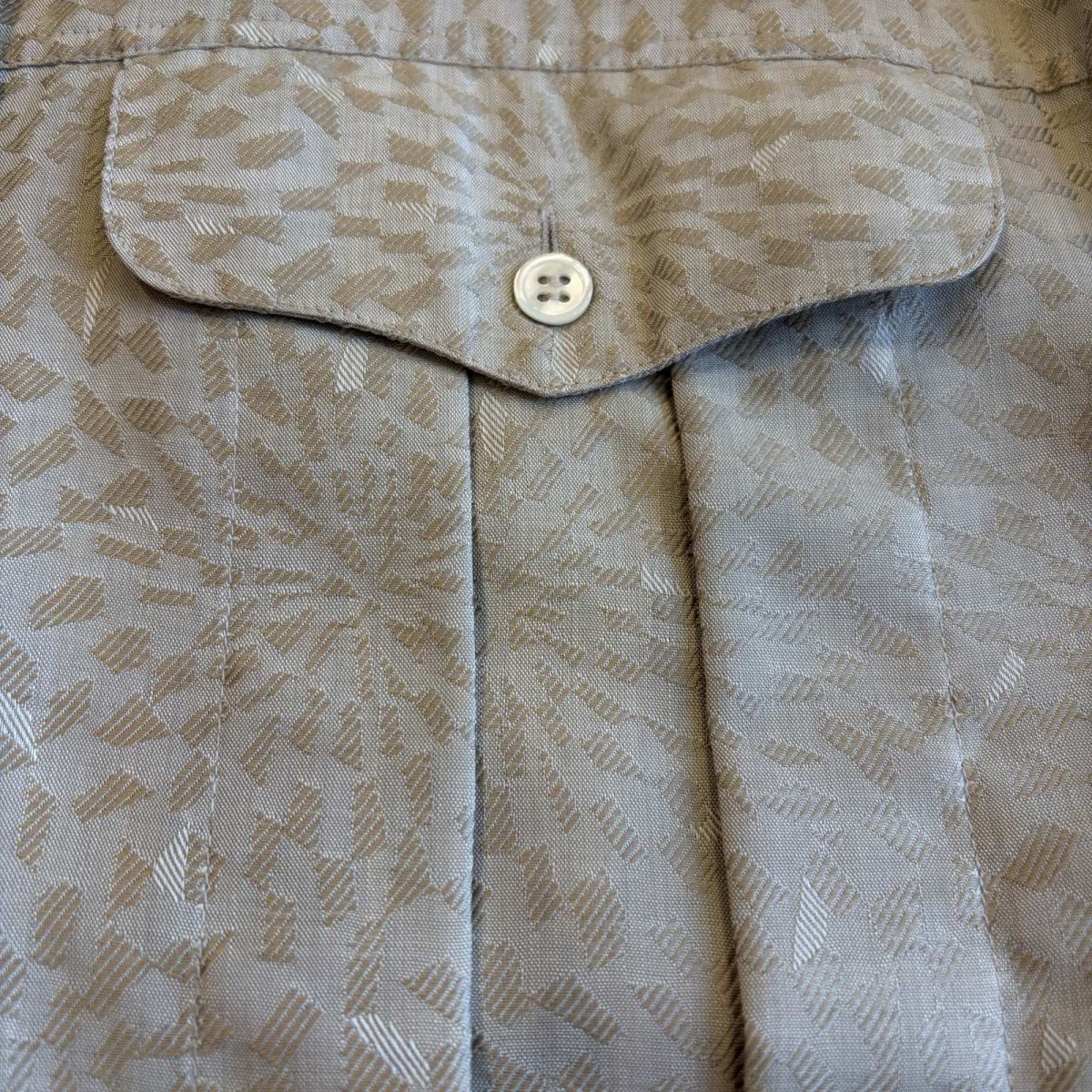 画像4: ALL OVER PATTERN DESIGN L/S STAND SHIRT / Ladies L (4)