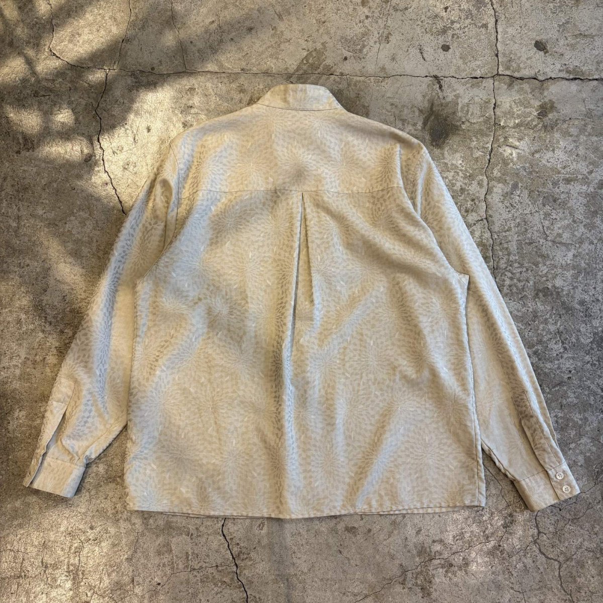 画像2: ALL OVER PATTERN DESIGN L/S STAND SHIRT / Ladies L (2)
