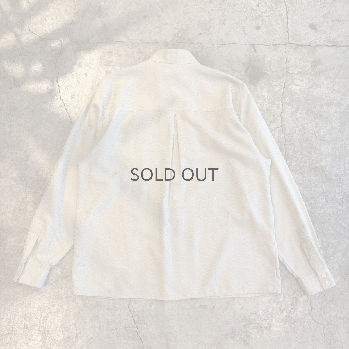 画像2: ALL OVER PATTERN DESIGN L/S STAND SHIRT / Ladies L (2)
