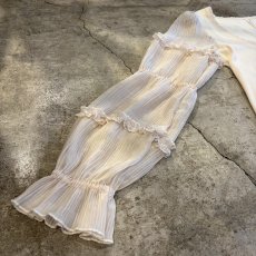 画像4: SHEER DESIGN VOLUME SLEEVE L/S TOPS / Ladies M (4)