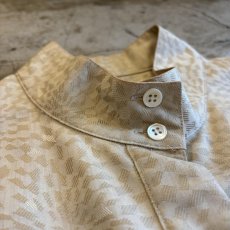画像5: ALL OVER PATTERN DESIGN L/S STAND SHIRT / Ladies L (5)