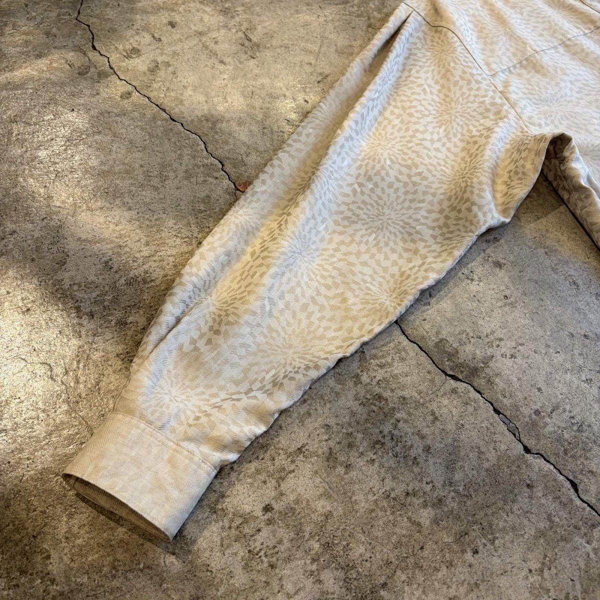 画像7: ALL OVER PATTERN DESIGN L/S STAND SHIRT / Ladies L (7)