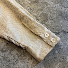 画像9: ALL OVER PATTERN DESIGN L/S STAND SHIRT / Ladies L (9)