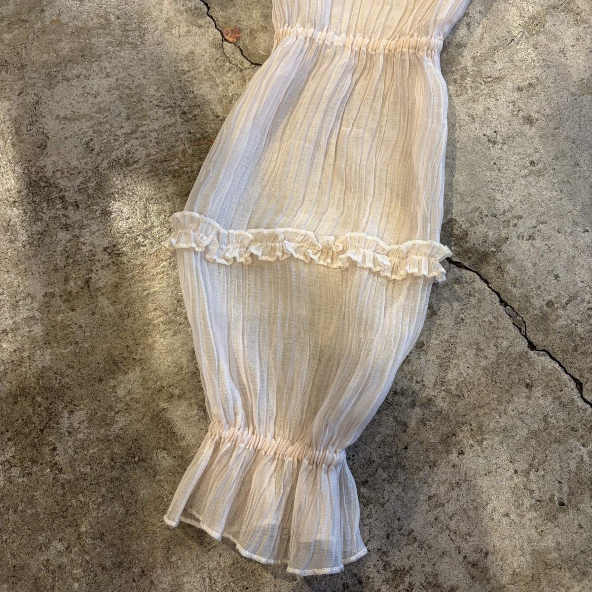 画像9: SHEER DESIGN VOLUME SLEEVE L/S TOPS / Ladies M (9)