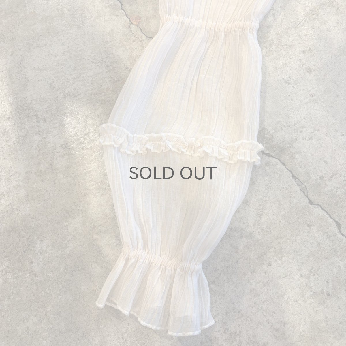 画像9: SHEER DESIGN VOLUME SLEEVE L/S TOPS / Ladies M (9)
