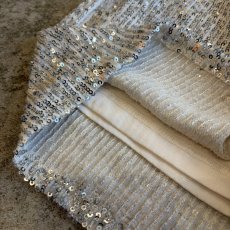 画像6: SEQUINS SILVER GLITTER DESIGN PANTS / W29~W42 (6)