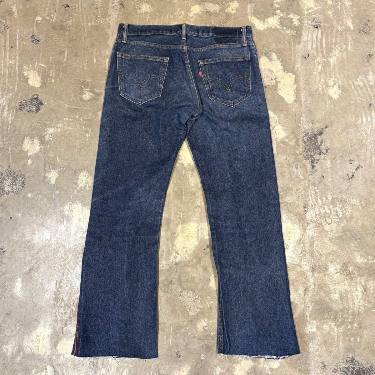 画像2: 【Wiz&Witch】"UNITED" SIDE TIE LINE DENIM PANTS / W32 (2)